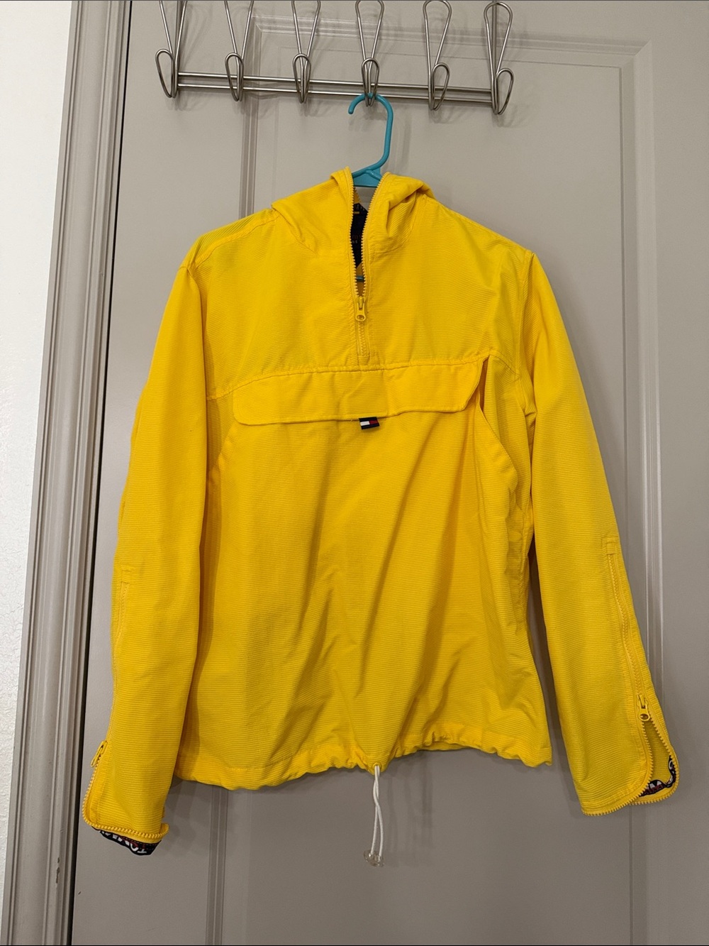 Tommy Hilfiger Yellow Pullover Hooded Jacket